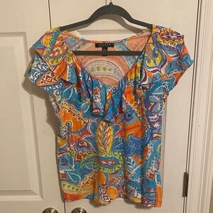 Lauren Ralph Lauren Vibrant Paisley Blouse